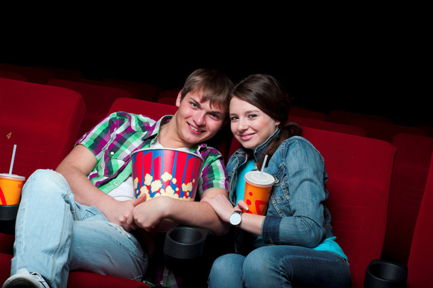 Couple in cinema - Fotoğraf, Görsel