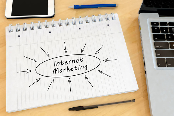 Internet Marketing text concept - Foto, Imagem