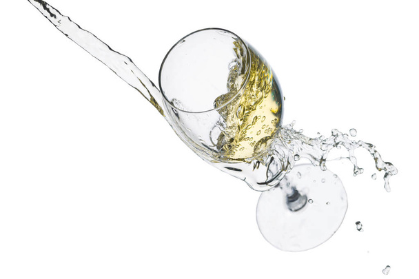 Wineglass on a white background - Foto, afbeelding