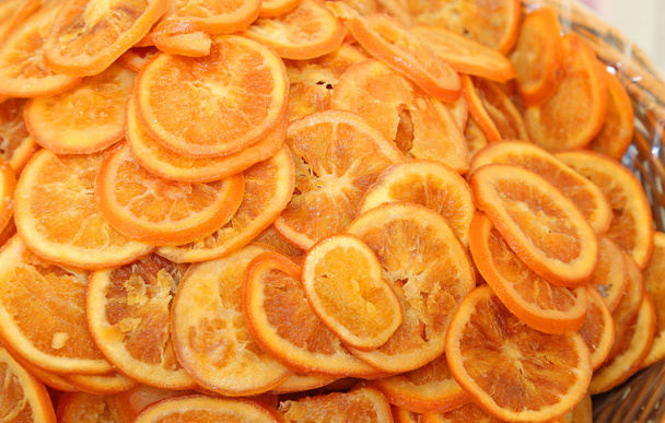 sušené ovoce, pomerančové plátky na středomořském trhu - Fotografie, Obrázek