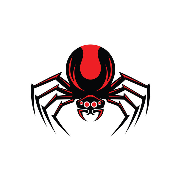  Μασκότ Redback μαύρη χήρα αράχνη διανυσματικά εικονογράφηση - Διάνυσμα, εικόνα