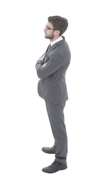 successful businessman looking forward. side view - Photo, Image
