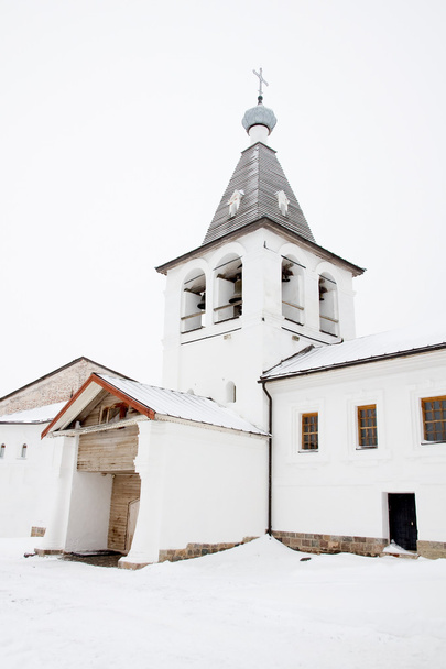 Ferapontov monastery. Architecture of the Russian North. Winter, - Zdjęcie, obraz