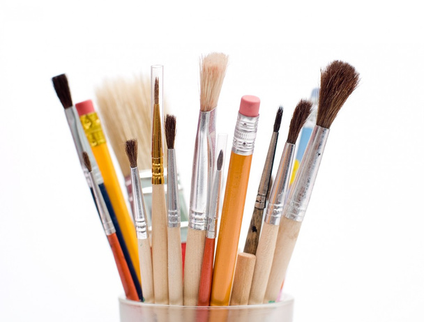 Pencils and brushes - Photo, Image