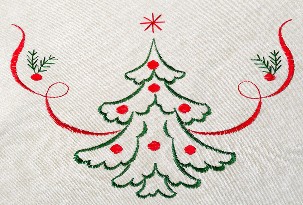 Рождественская елка на холсте
 - Фото, изображение