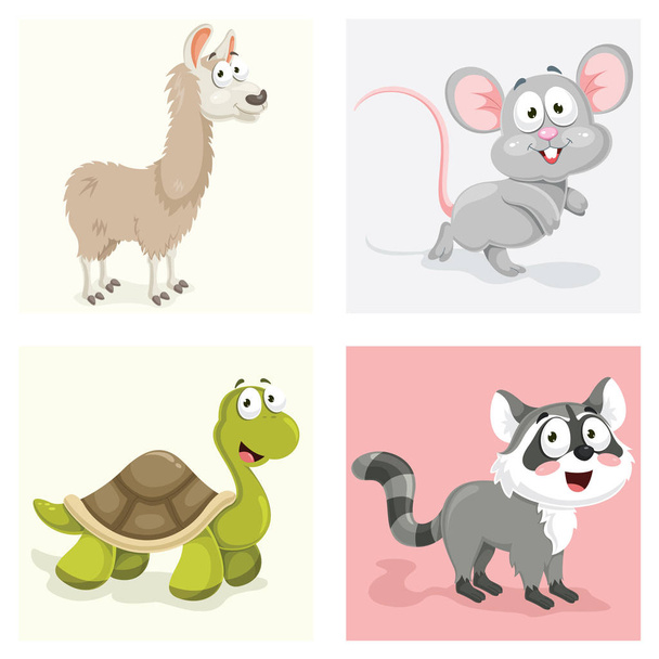 Tiere Vektor Illustration Set - Vektor, Bild