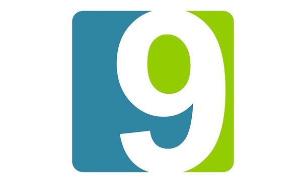 Сучасний логотип No 9
 - Вектор, зображення
