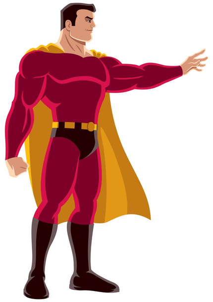 Superhero Wielding Super Power  - Vector, Image