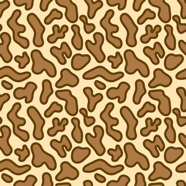  Leopardí vzor textury. Oranžové a béžové bezešvé pozadí - Fotografie, Obrázek