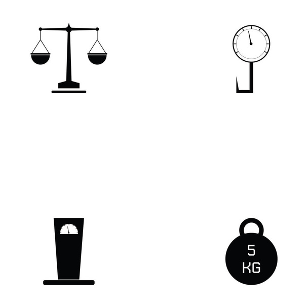 weight icon set - Vector, Image
