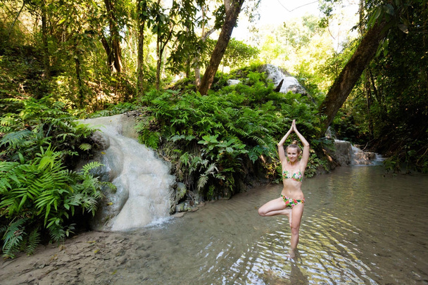 Yoga in Chiang Mai Thailand - Photo, Image