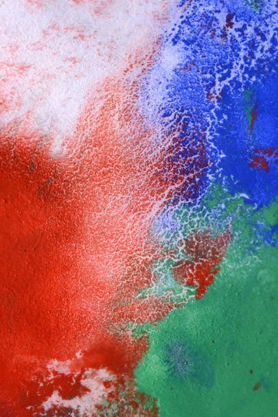 csíkok, piros, kék, zöld festék mix - Fotó, kép