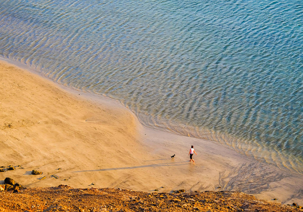 Aerial view on the beach and the sea. - Fotoğraf, Görsel