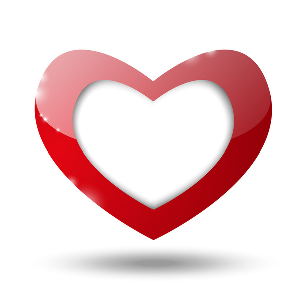 Valentine heart - Vektor, kép