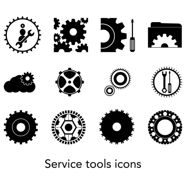  Icône collection d'outils de service. Paramétrage des icônes
. - Vecteur, image