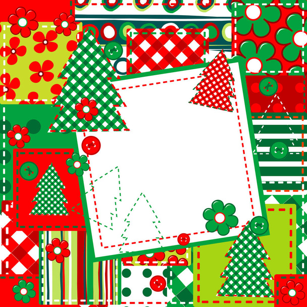 Sammelalbum Hintergrund für Weihnachten - Vektor, Bild