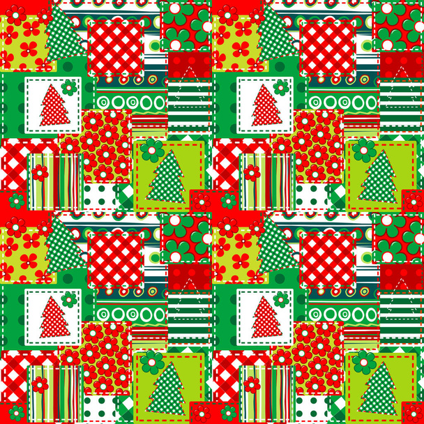 Wrapping paper for your Christmas - Vector, Image