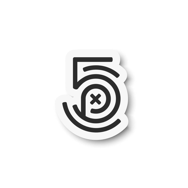 500 px のロゴ。アイコンのフラット デザイン - ベクター画像