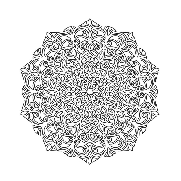 Flower pattern, mandala, vector - Vector, imagen