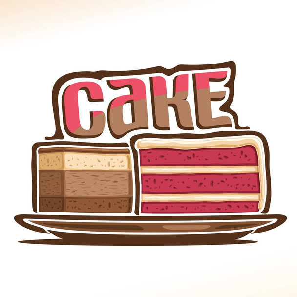 Vector logo voor Cake - Vector, afbeelding
