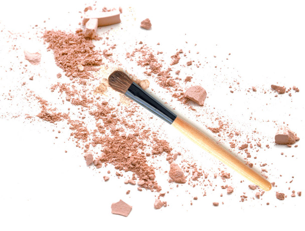 Crushed powder and make up blush - Photo, Image