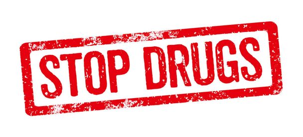 Червона марка на білому тлі - Стоп наркотики
 - Фото, зображення