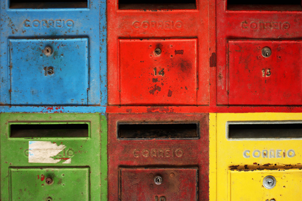 renkli posta kutuları - Fotoğraf, Görsel