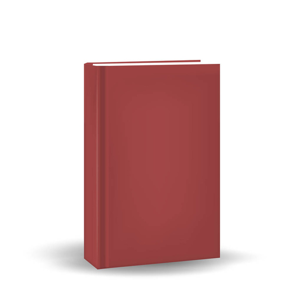 Book in a realistic, 3D style. Mock-up for your design. Isolated on white background. Vector illustration. - Vector, Image