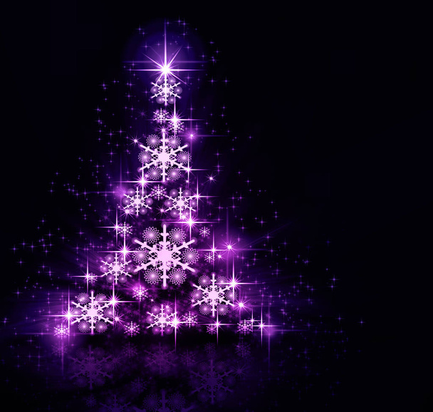 Joulu violetti Puu tausta
 - Valokuva, kuva