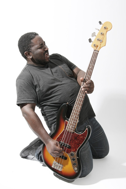 bass player - Foto, afbeelding