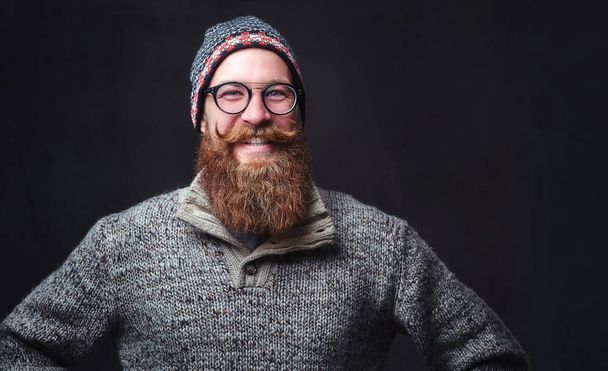 Portrait d'un homme rousse barbu
 - Photo, image