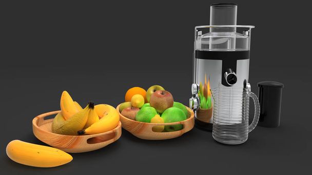 fruit 3D rendering.  - 写真・画像