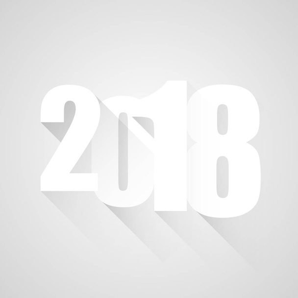 Feliz Ano Novo 2018, apenas números
 - Vetor, Imagem