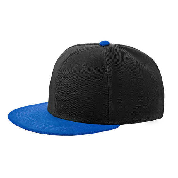 template for your design blank black and blue baseball cap isolated on white background with clipping path - Photo, Image