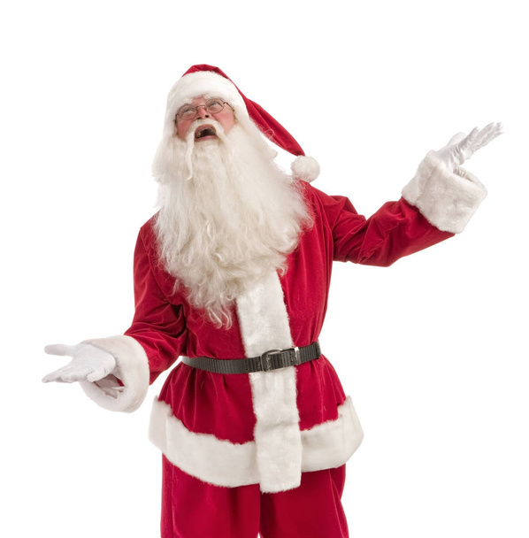 Portrait of Santa Claus juggle with something - Full Length - Foto, Imagem