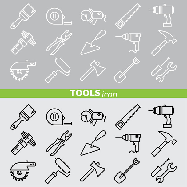 Tools web icons set. - Vector, Image