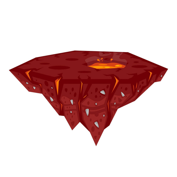 game lava island - Vector, Image