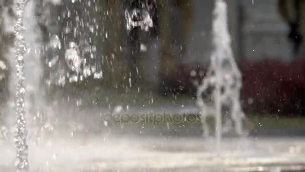 Szökőkút eső esik - Felvétel, videó