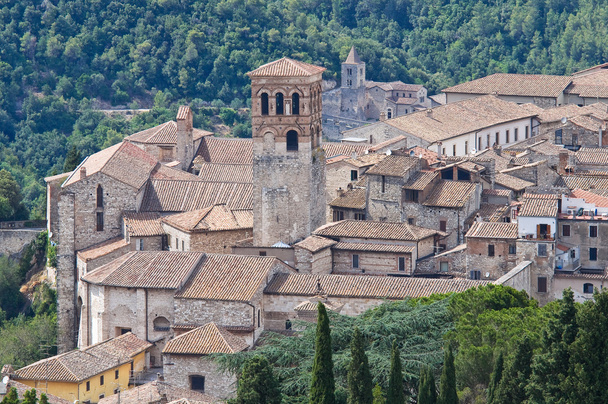 panoramiczny widok z narni. Umbria. Włochy. - Zdjęcie, obraz