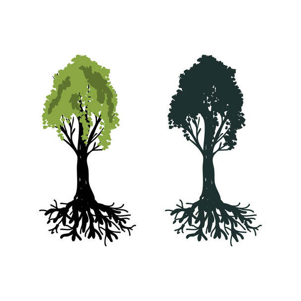 Trees vector illustration - Vector, Image