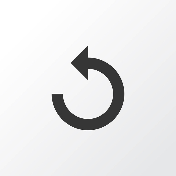 Reload Icon Symbol. Premium Quality Isolated Rotate Left Element In Trendy Style. - Vector, Image