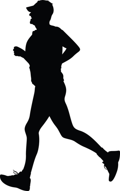 runner silhouette. run vector - Vector, Image