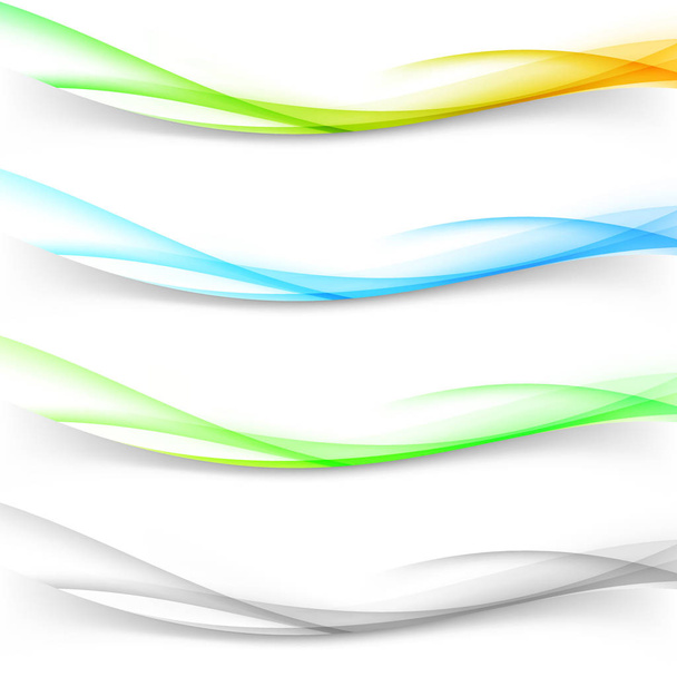 Moderní barevné dělicí vlny - Vektor, obrázek