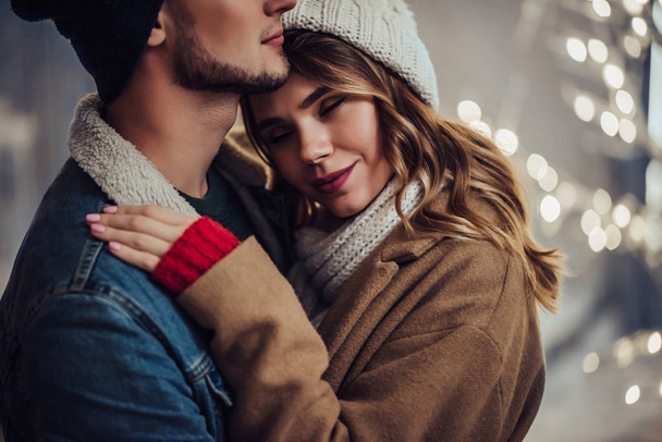 Couple outdoor in winter - Photo, image