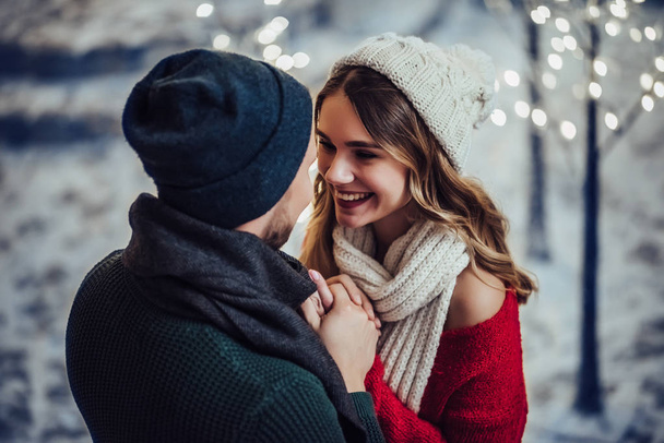 Couple outdoor in winter - Photo, Image