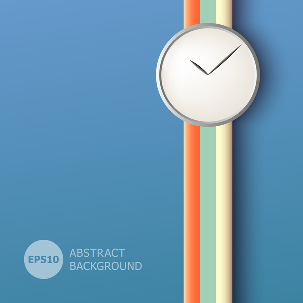 Abstract background with clock - Vector, Image