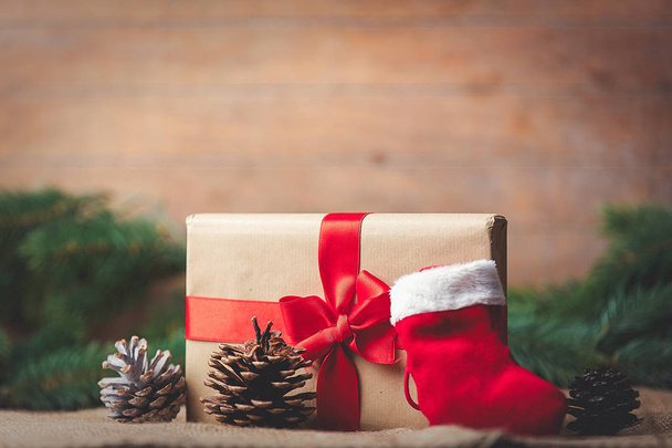 Noel çorap ve hediye - Fotoğraf, Görsel