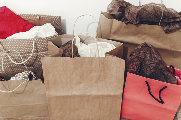 paper bags with presents - Photo, Image
