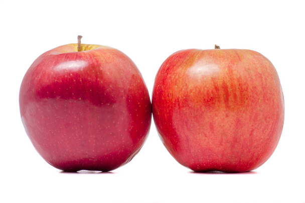 Two red apples isolated - Photo, Image