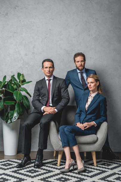 group of lawyers in suits - Fotoğraf, Görsel